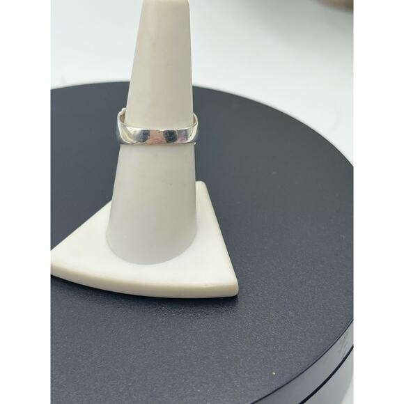 HAN 925 Signed Thailand Sterling Silver Ribbed Wide Chunky Domed Ring Sz 8 - Picture 4 of 8